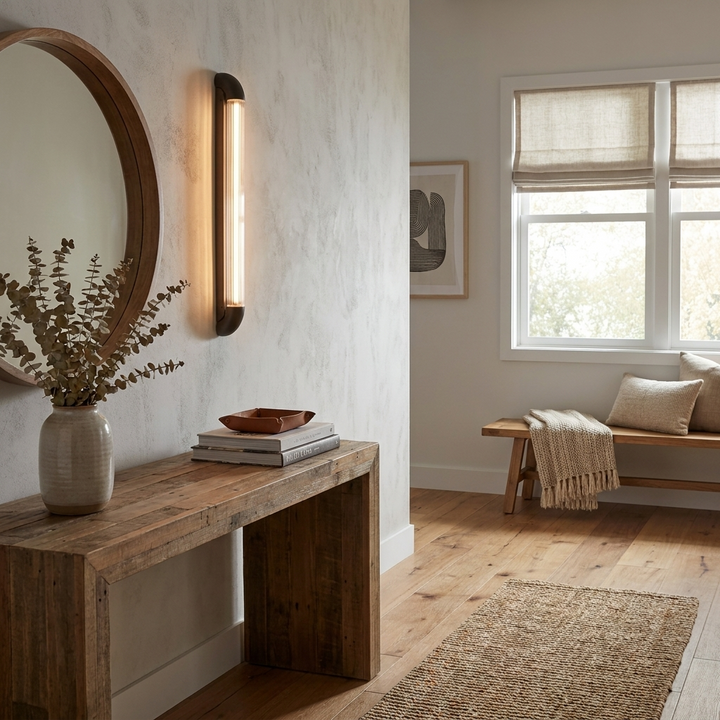 Aurevane Ribbed Glass Wall Sconce