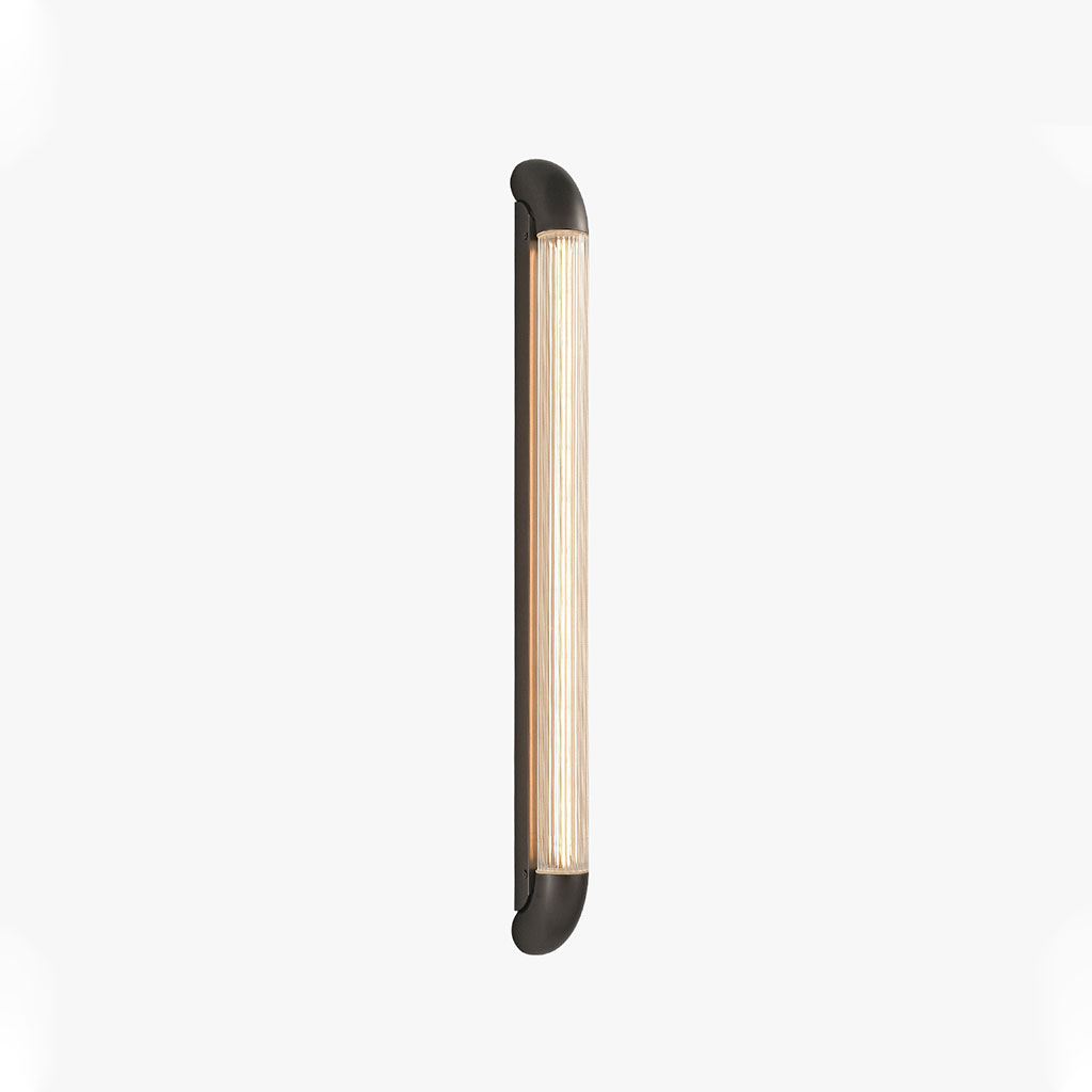 Aurevane Ribbed Glass Wall Sconce