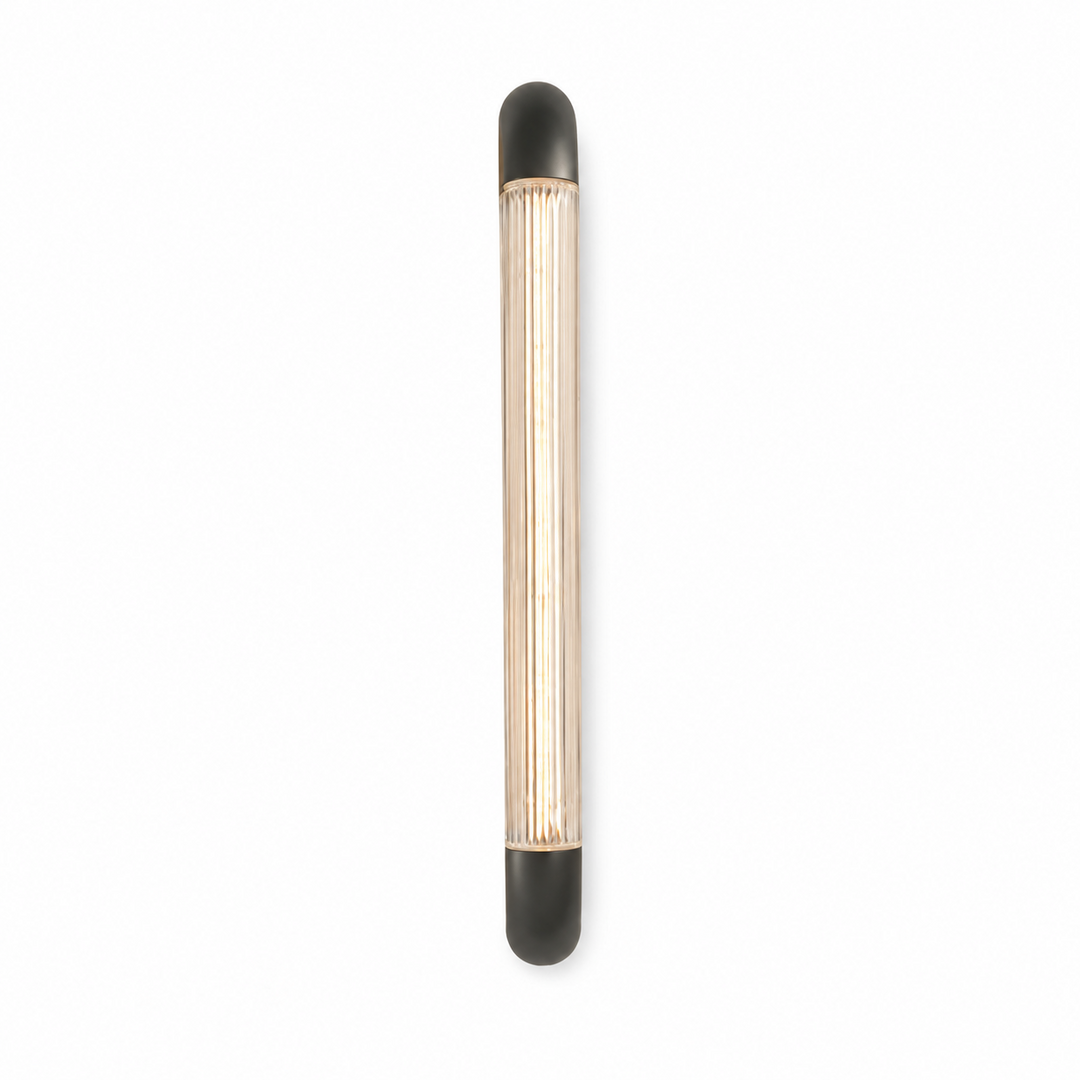 Aurevane Ribbed Glass Wall Sconce