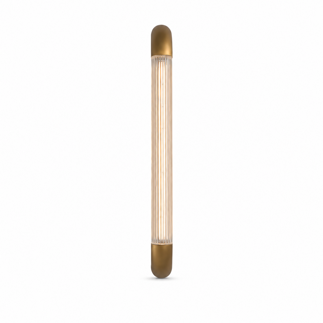 Aurevane Ribbed Glass Wall Sconce