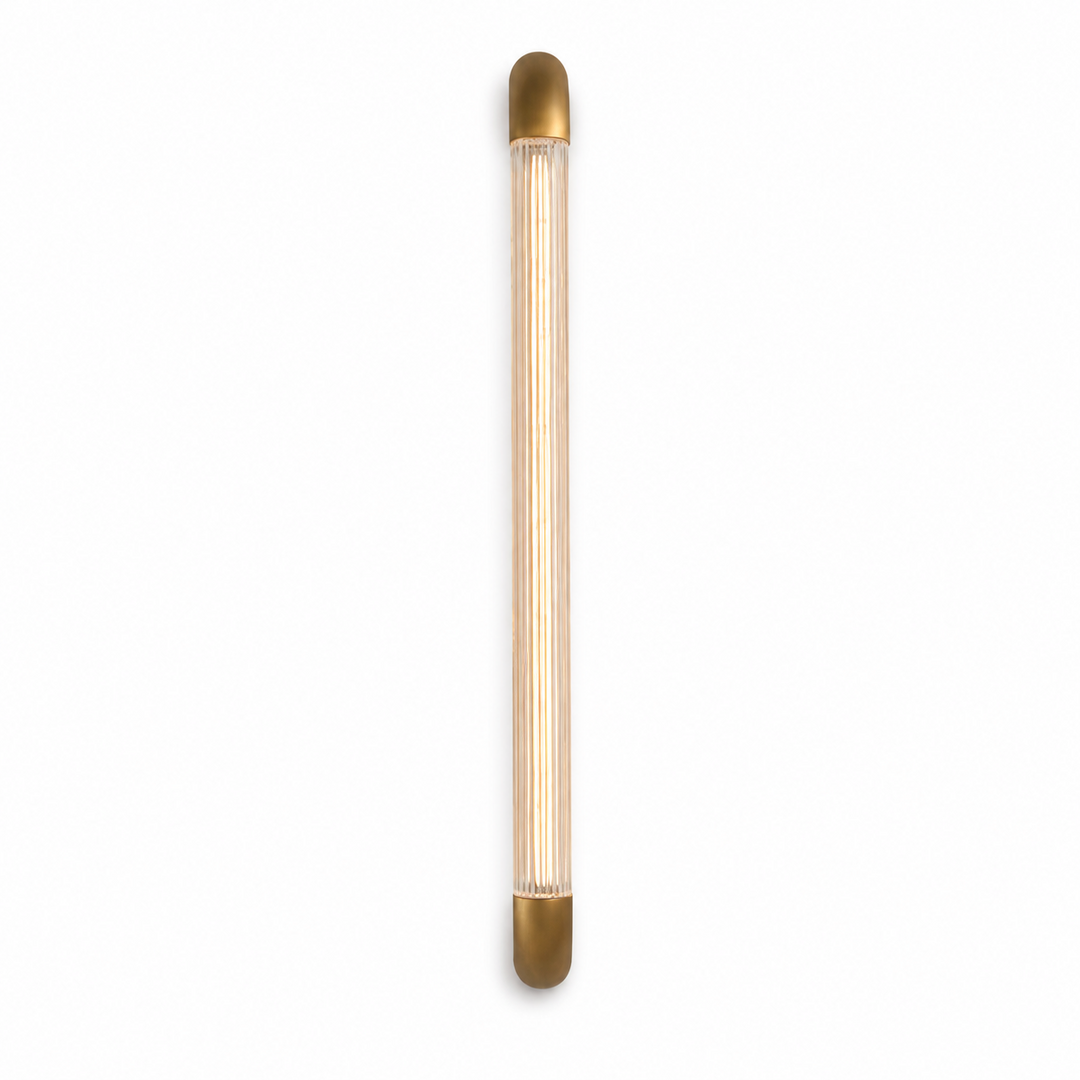 Aurevane Ribbed Glass Wall Sconce