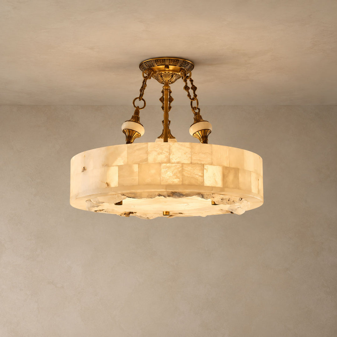 Lampadario Aurevia in Alabastro