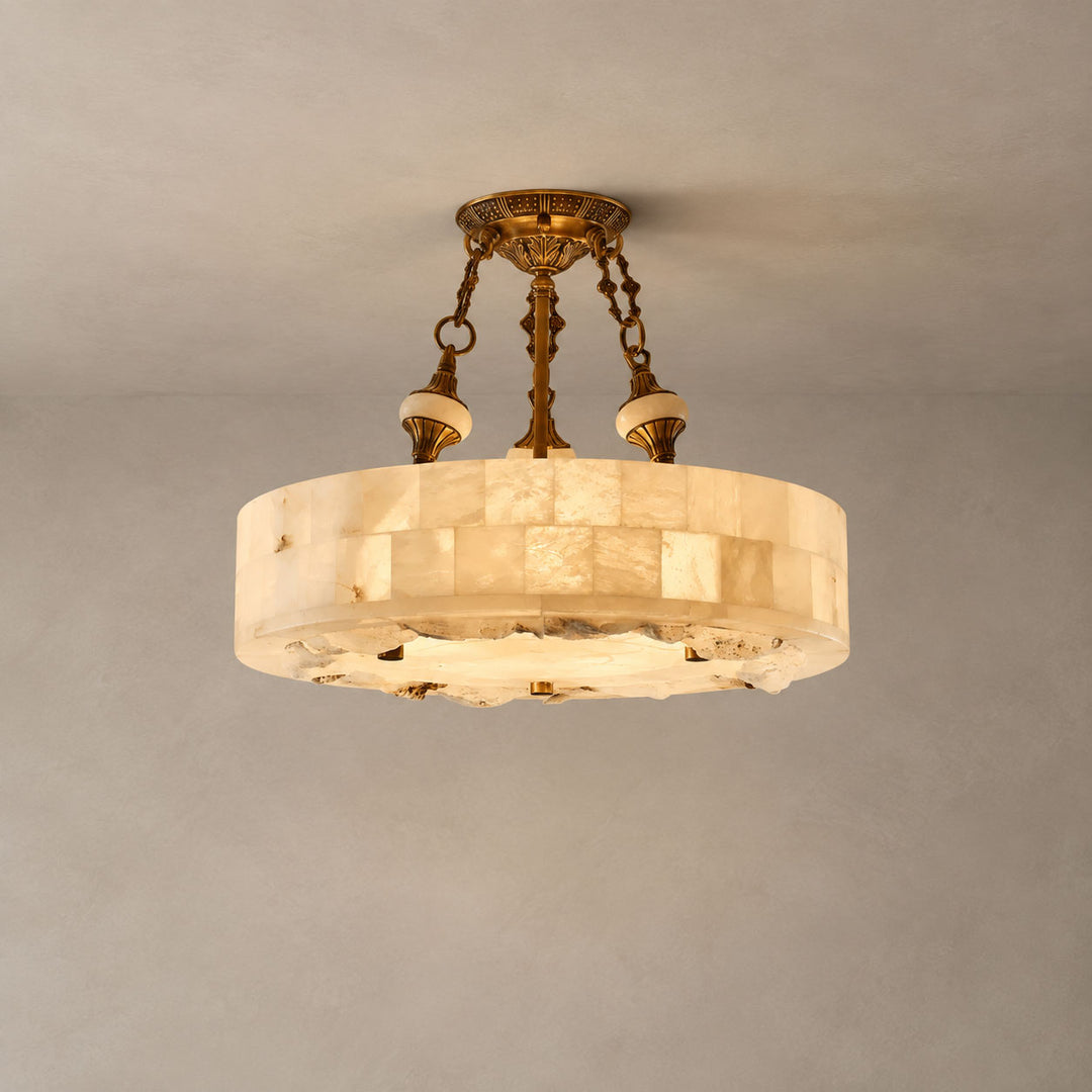 Lampadario Aurevia in Alabastro