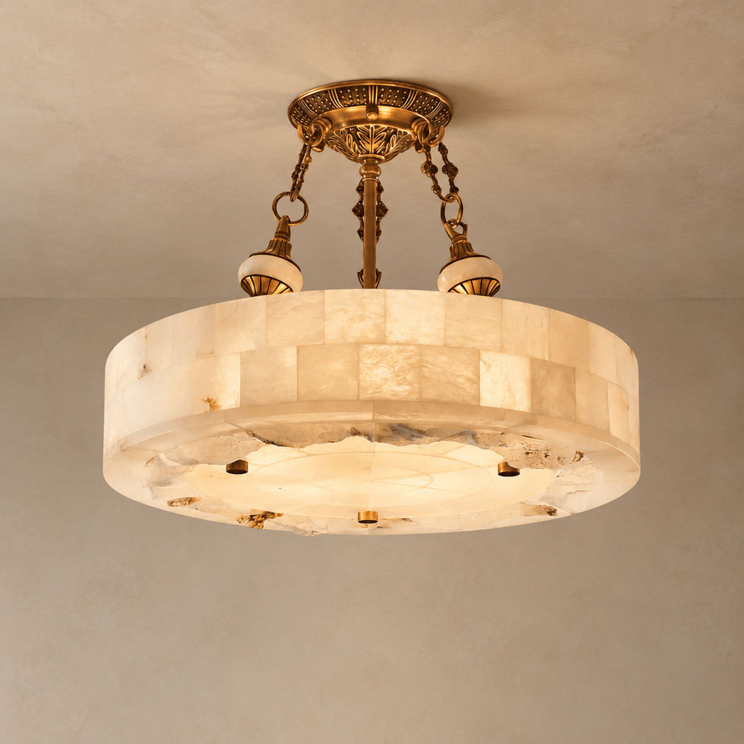 Lampadario Aurevia in Alabastro