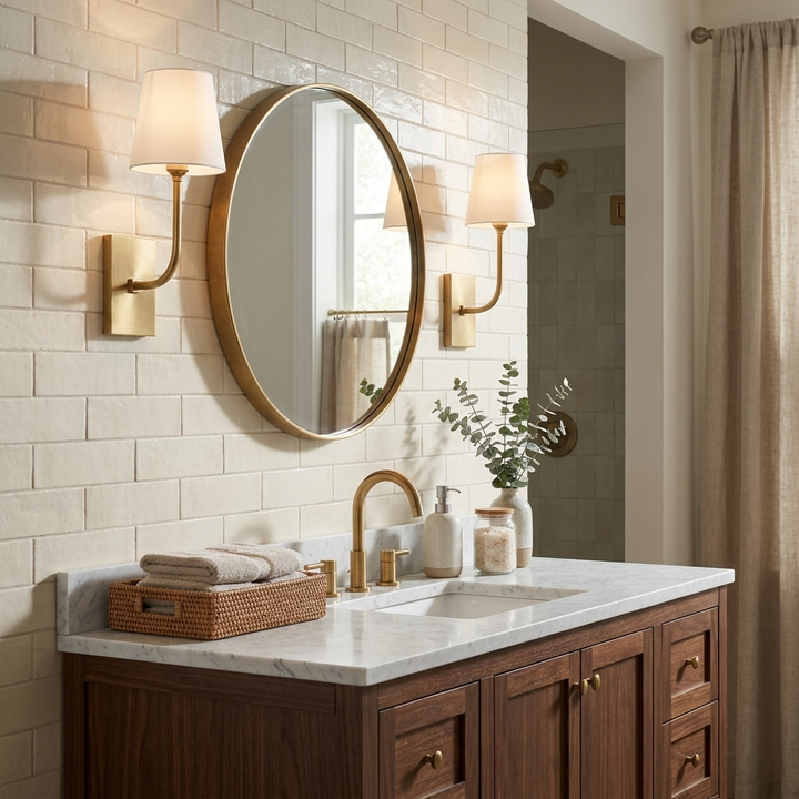 Aurevia Alabaster Tapered Shade Wall Sconce