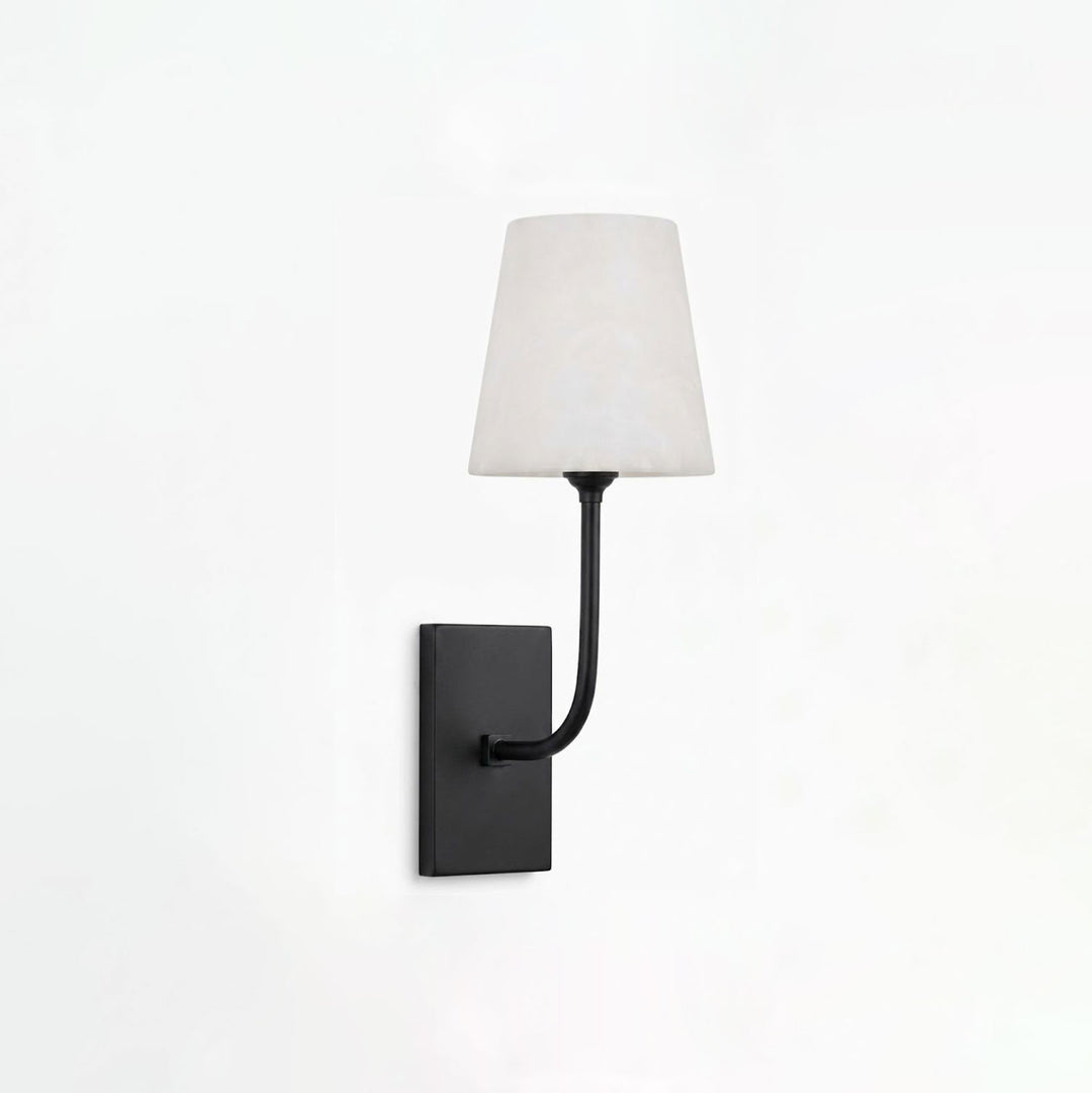 Aurevia Alabaster Tapered Shade Wall Sconce