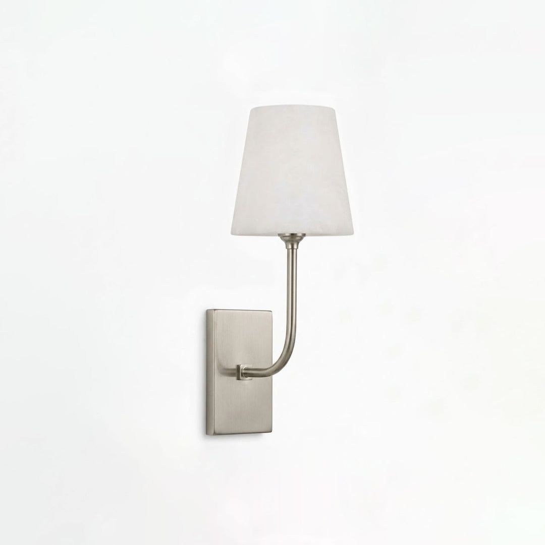 Aurevia Alabaster Tapered Shade Wall Sconce