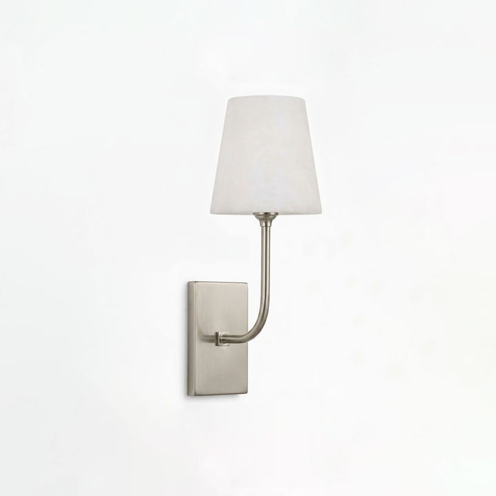 Aurevia Alabaster Tapered Shade Wall Sconce