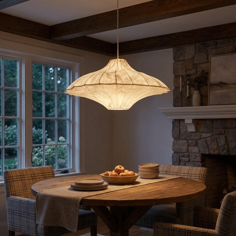 Aurielle Silk Pavilion Pendant Lamp - Vakkerlight