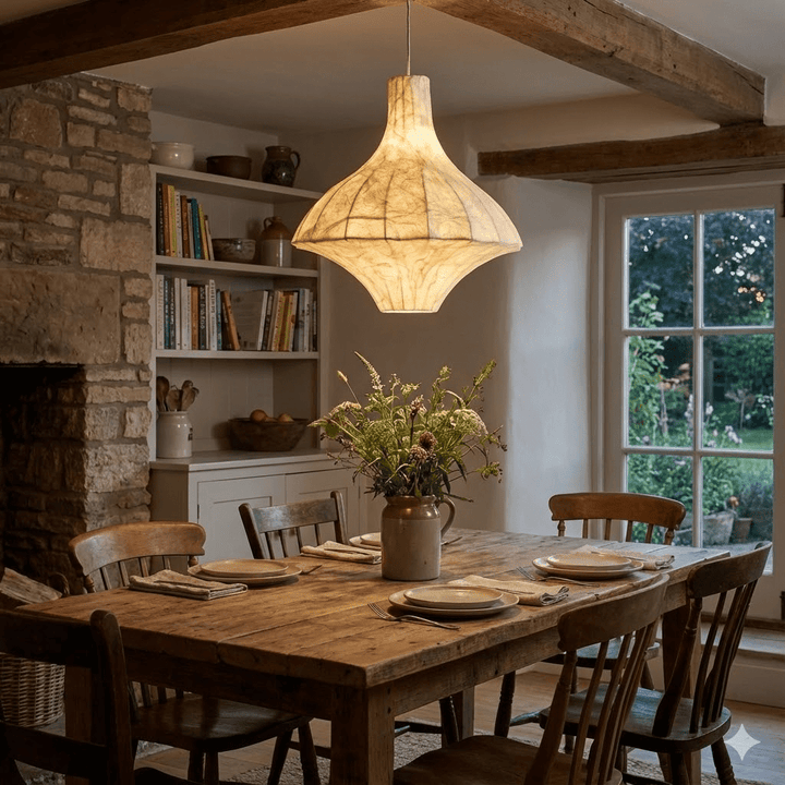 Aurielle Silk Pavilion Pendant Lamp - Vakkerlight