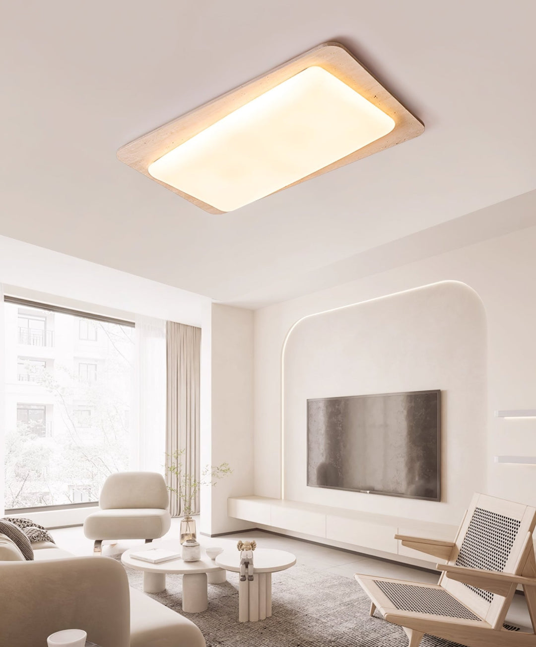 Aurilith Travertine Ceiling Light - Vakkerlight