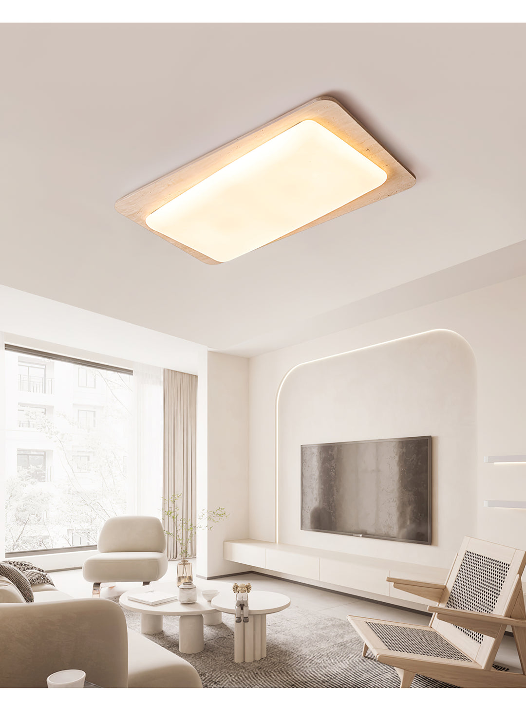 Aurilith Travertine Ceiling Light - Vakkerlight