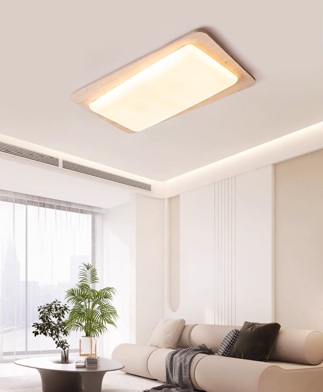 Aurilith Travertine Ceiling Light - Vakkerlight