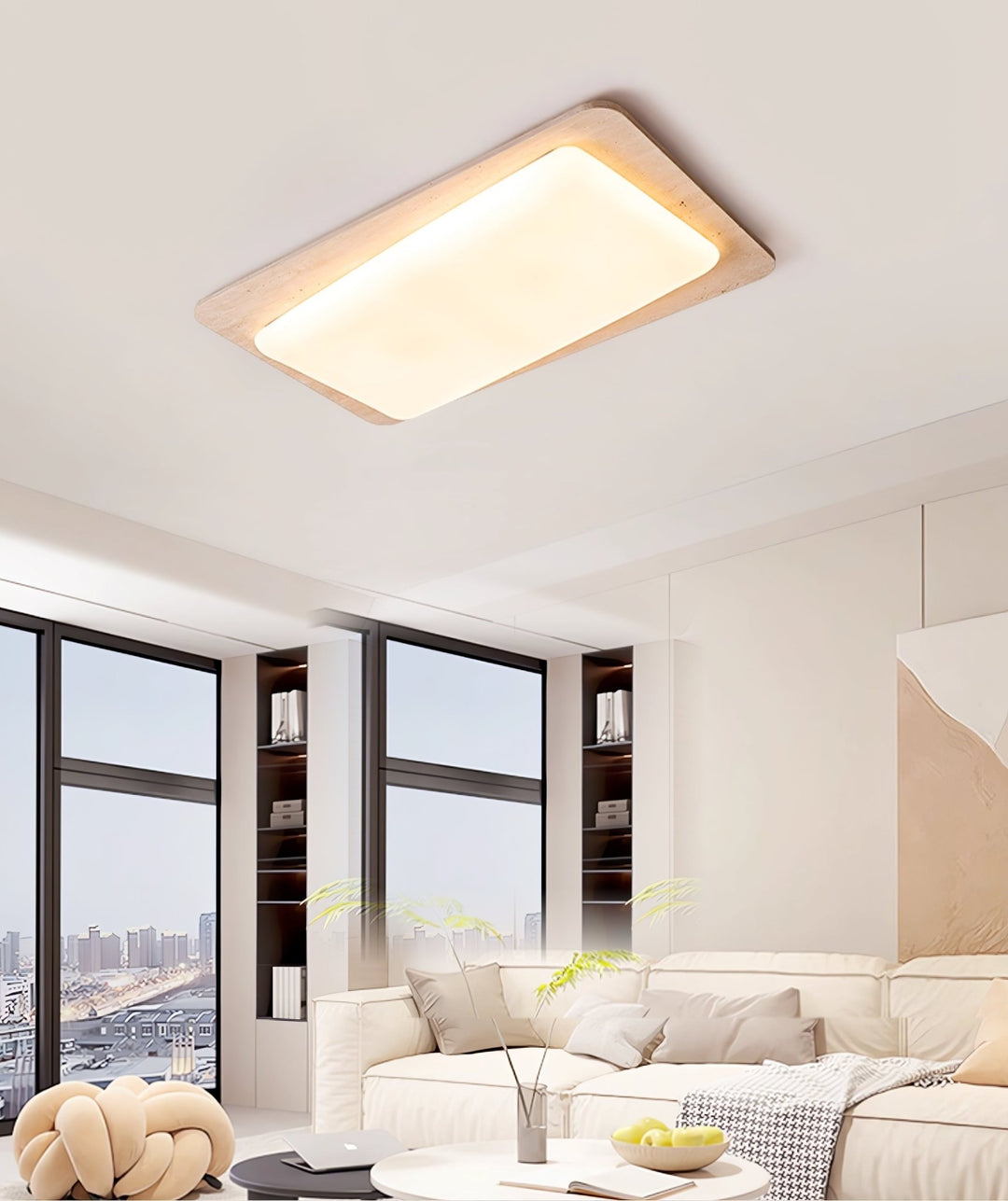 Aurilith Travertine Ceiling Light - Vakkerlight