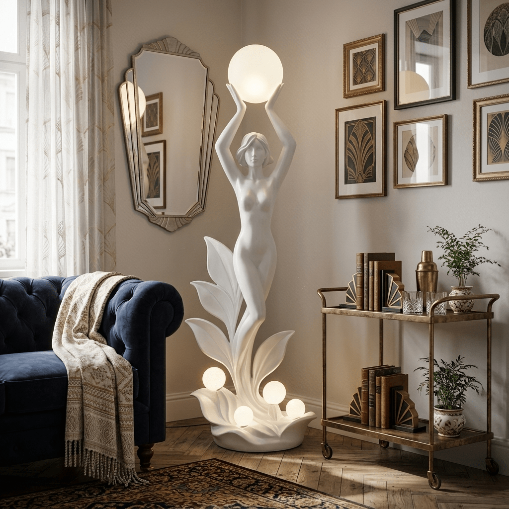 Aurora Muse Sculptural Floor Lamp - Vakkerlight