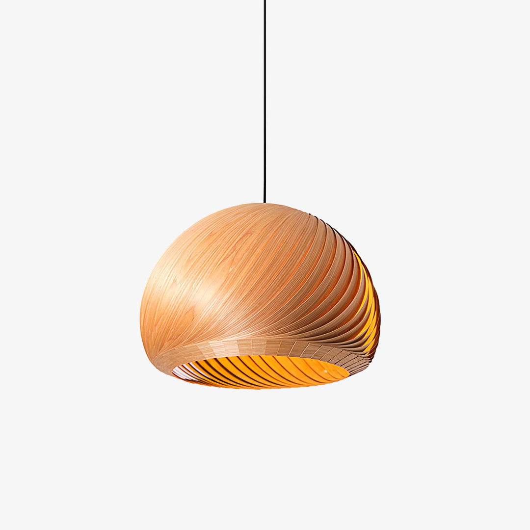 Aurora Whorl Wood Pendant Lamp - Vakkerlight