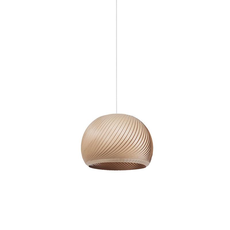 Aurora Whorl Wood Pendant Lamp - Vakkerlight