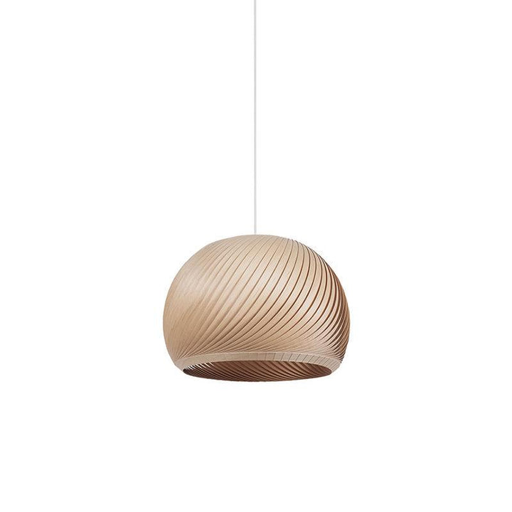 Aurora Whorl Wood Pendant Lamp - Vakkerlight