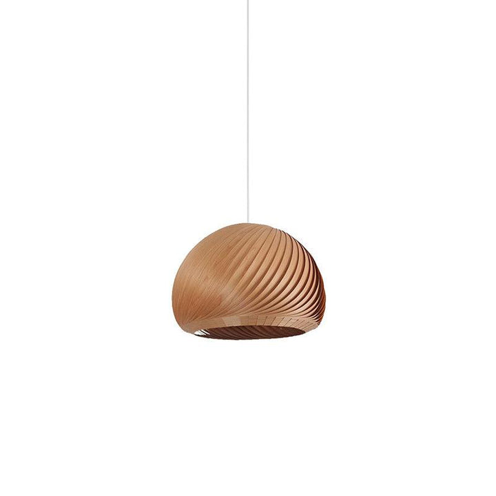 Aurora Whorl Wood Pendant Lamp - Vakkerlight