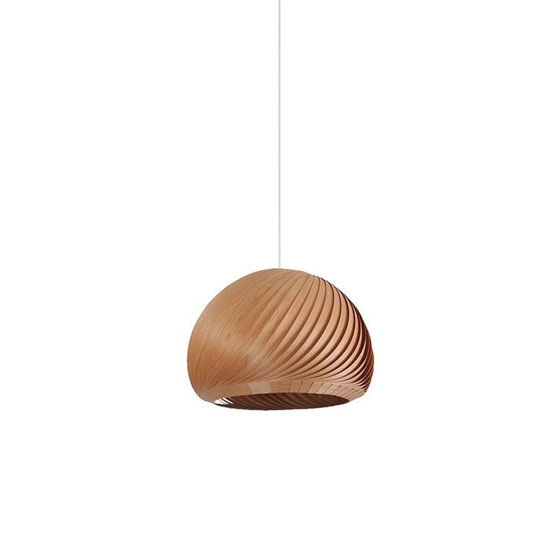 Aurora Whorl Wood Pendant Lamp - Vakkerlight