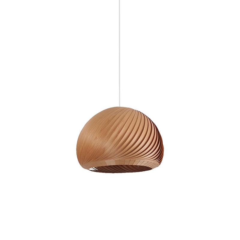 Aurora Whorl Wood Pendant Lamp - Vakkerlight