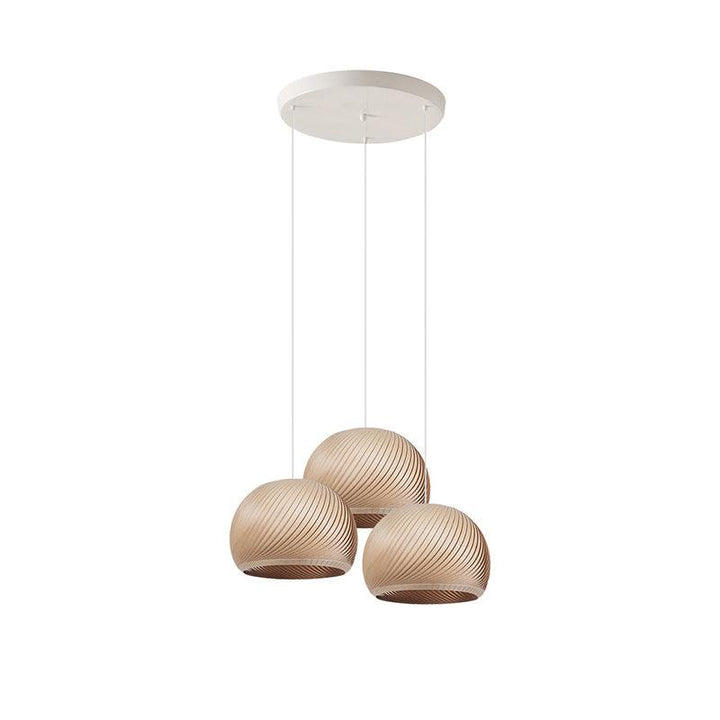 Aurora Whorl Wood Pendant Lamp - Vakkerlight