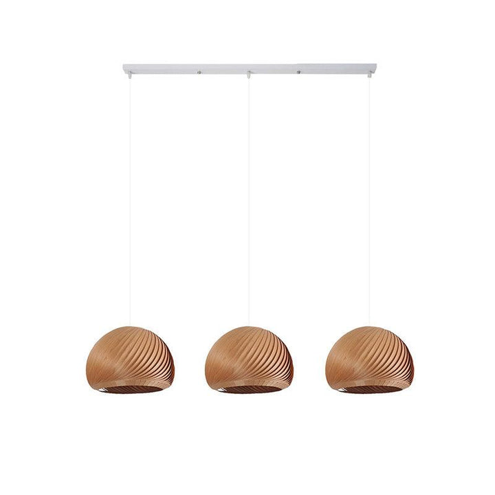 Aurora Whorl Wood Pendant Lamp - Vakkerlight