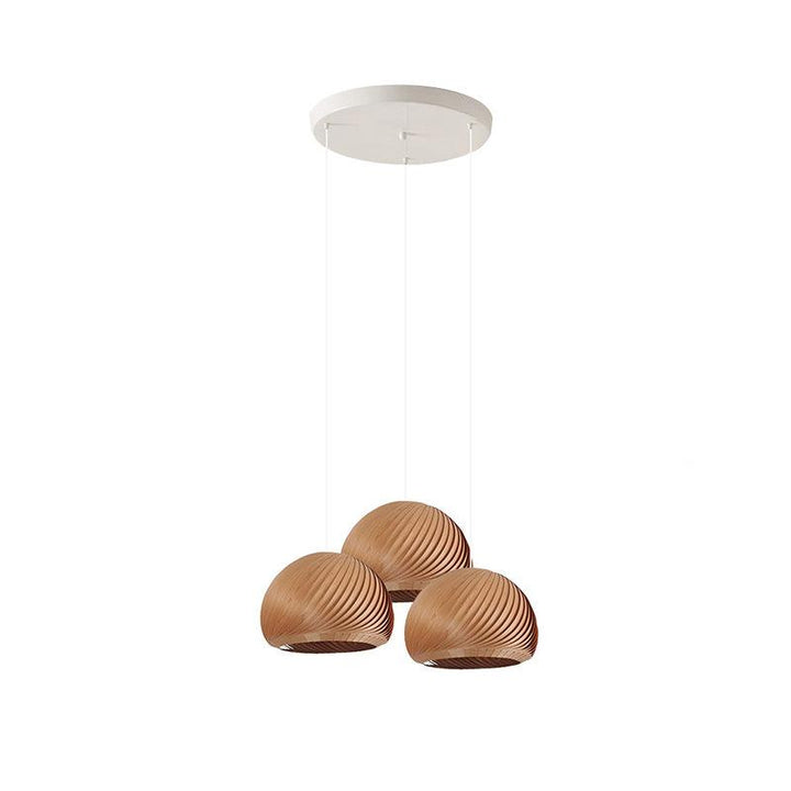 Aurora Whorl Wood Pendant Lamp - Vakkerlight