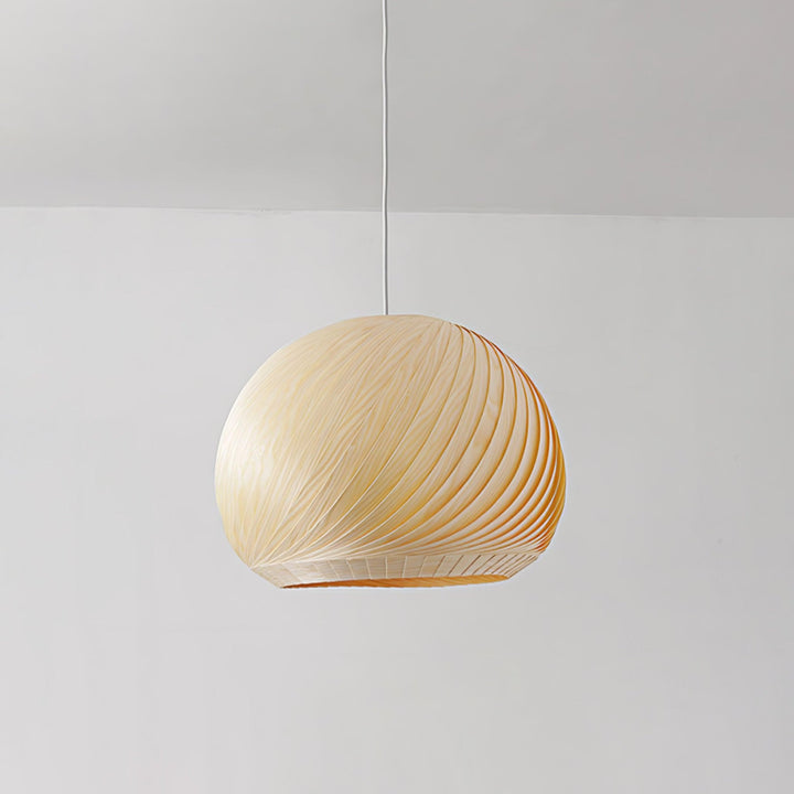 Aurora Whorl Wood Pendant Lamp - Vakkerlight