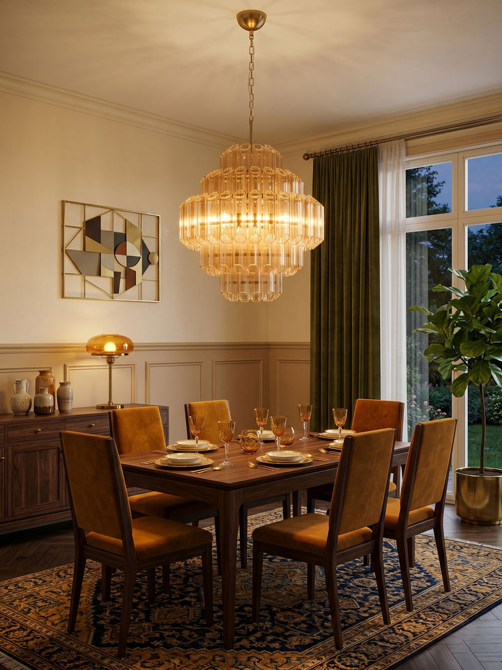 Aurum Cascade Glass Chandelier - Vakkerlight