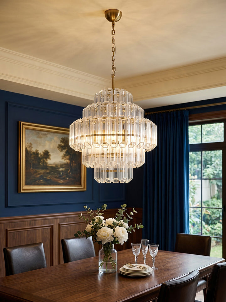 Aurum Cascade Glass Chandelier - Vakkerlight