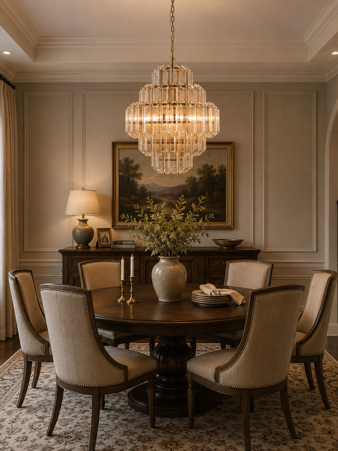 Aurum Cascade Glass Chandelier - Vakkerlight
