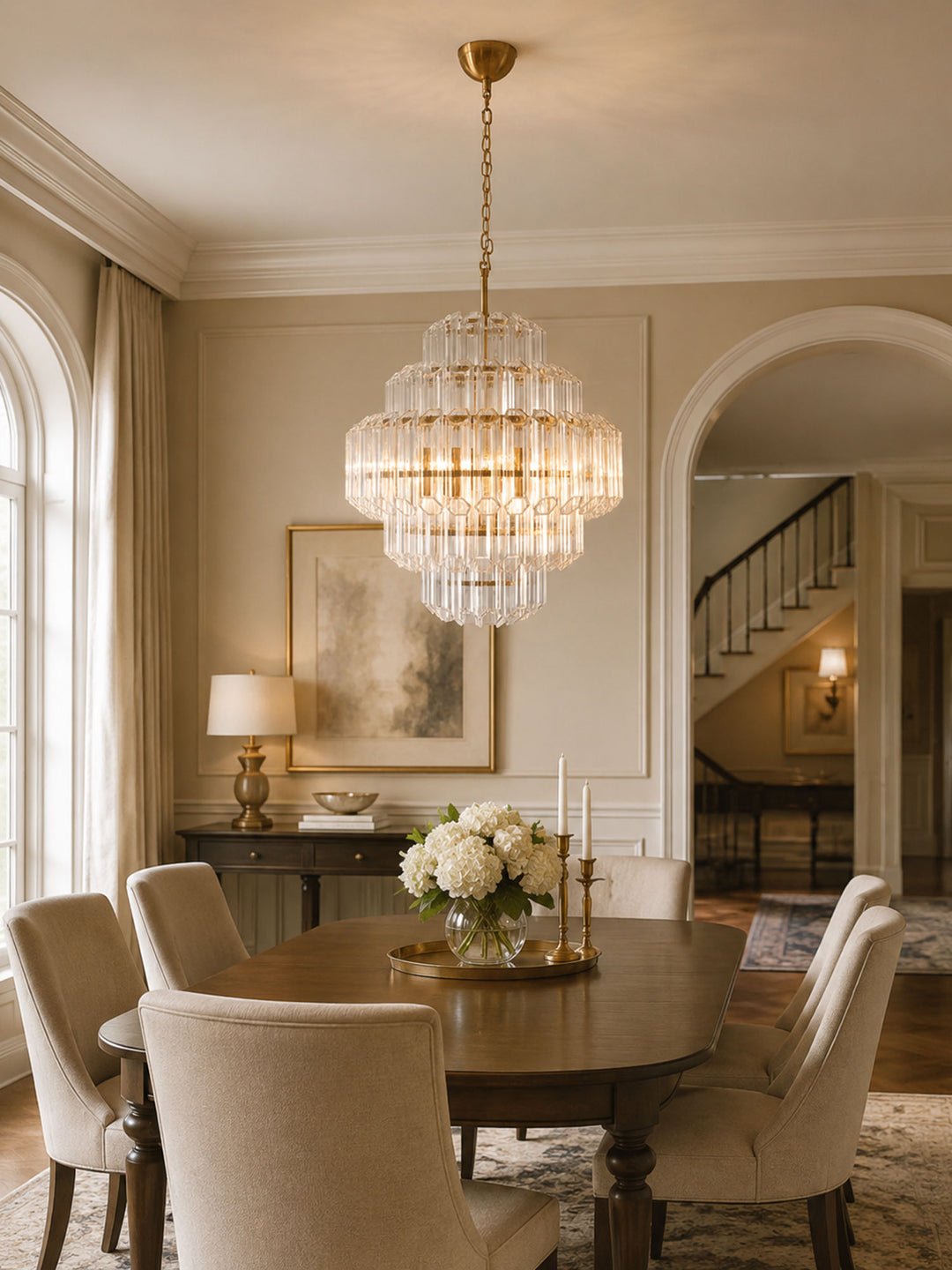 Aurum Cascade Glass Chandelier - Vakkerlight