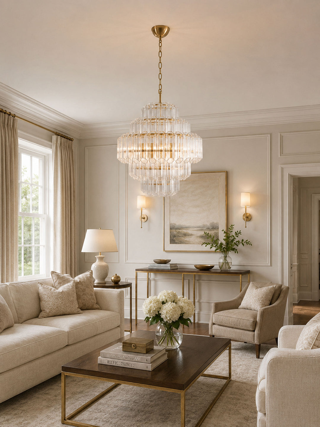 Aurum Cascade Glass Chandelier - Vakkerlight