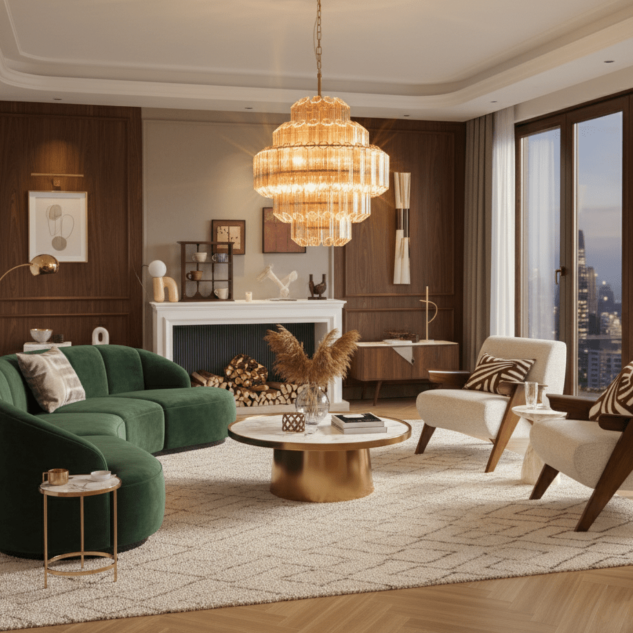 Aurum Cascade Murano Chandelier - Vakkerlight