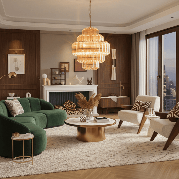 Aurum Cascade Murano Chandelier - Vakkerlight