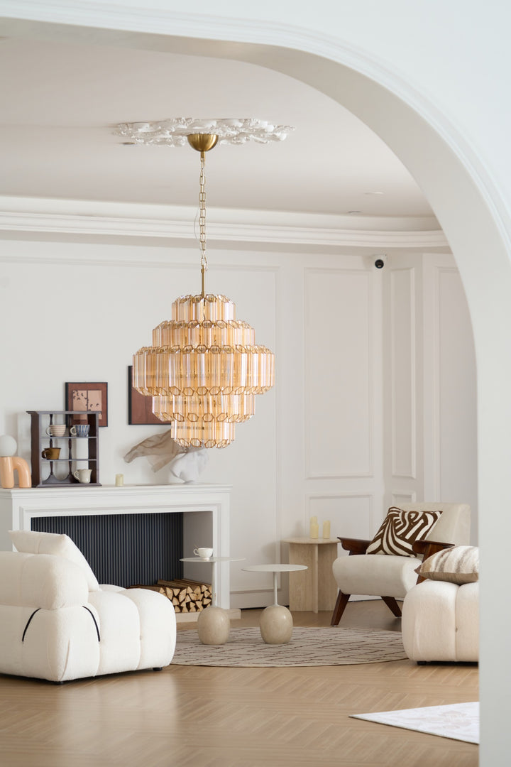 Aurum Cascade Murano Chandelier - Vakkerlight