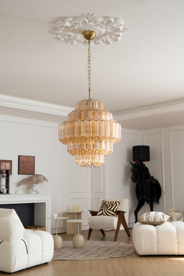 Aurum Cascade Murano Chandelier - Vakkerlight