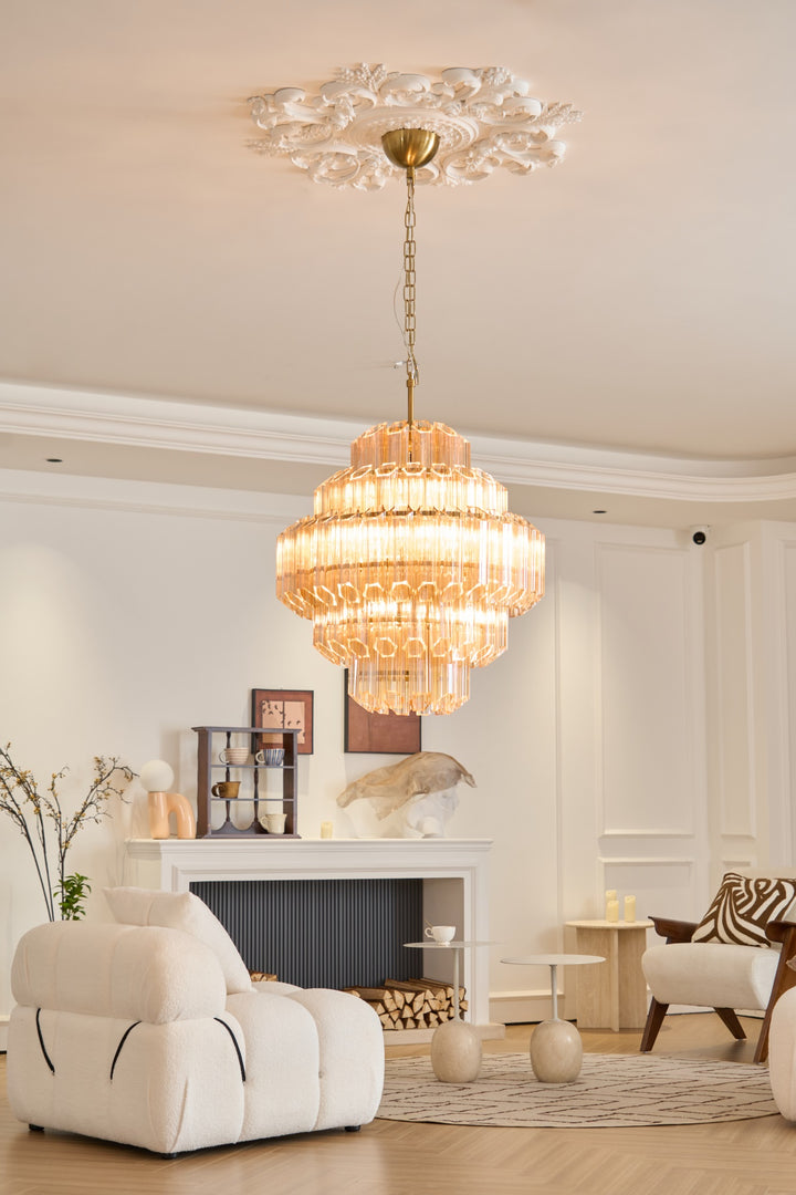 Aurum Cascade Murano Chandelier - Vakkerlight