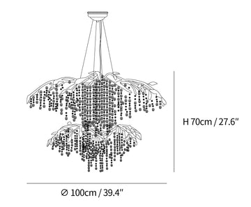 Autumn Twilight Chandelier — Dimension drawings 5