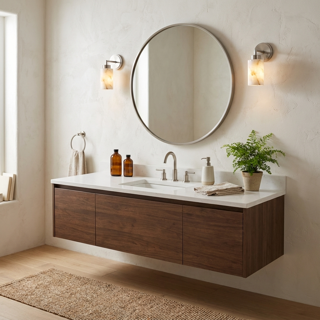 Avelin Alabaster Cylinder Wall Sconce