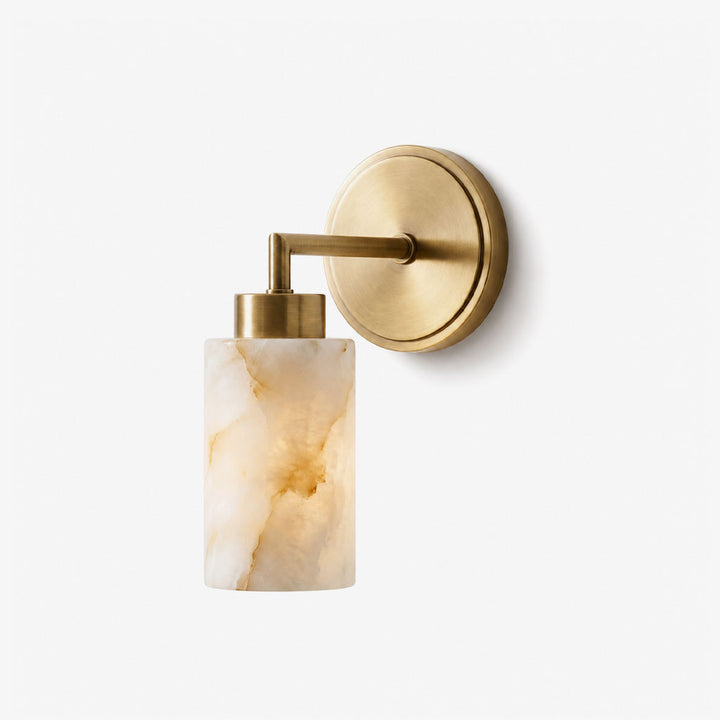 Avelin Alabaster Cylinder Wall Sconce