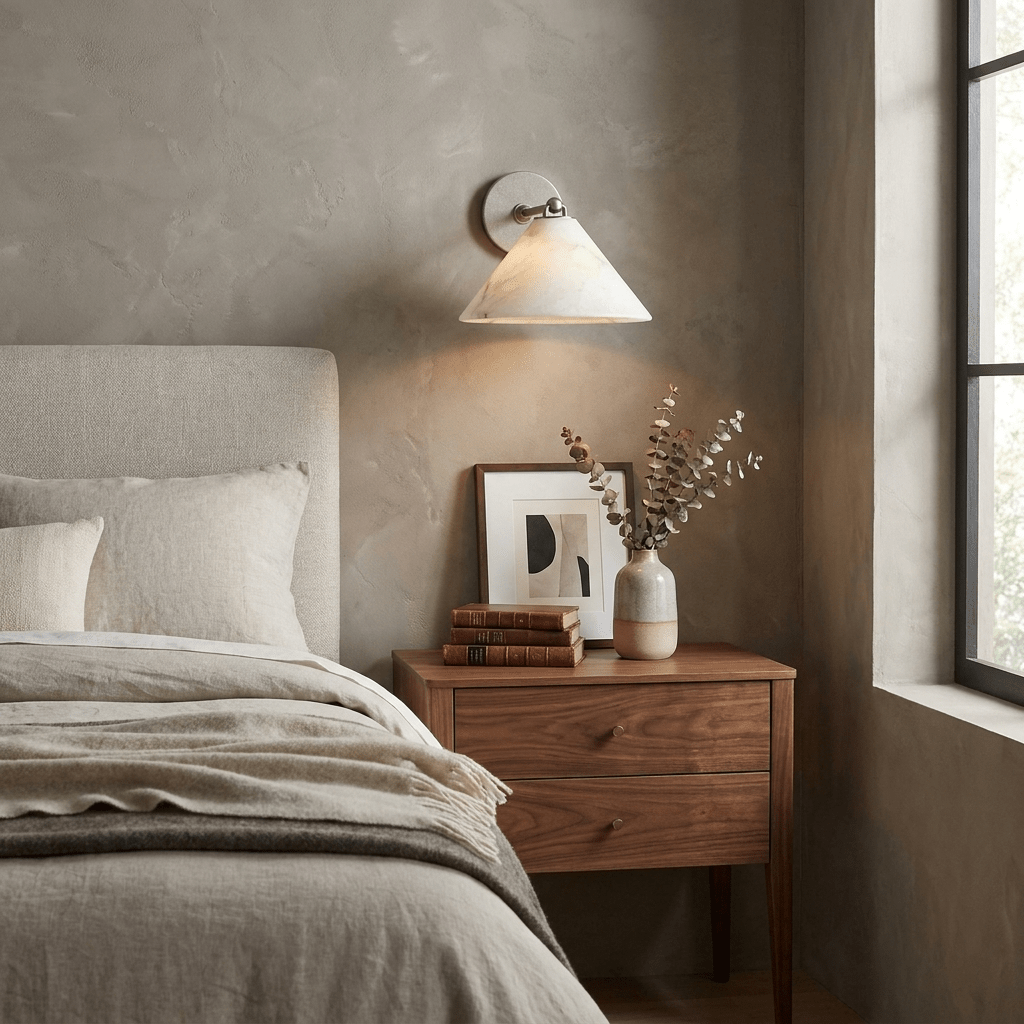 Aveline Alabaster Cone Wall Sconce - Vakkerlight