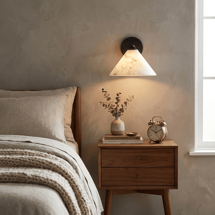 Aveline Alabaster Cone Wall Sconce - Vakkerlight