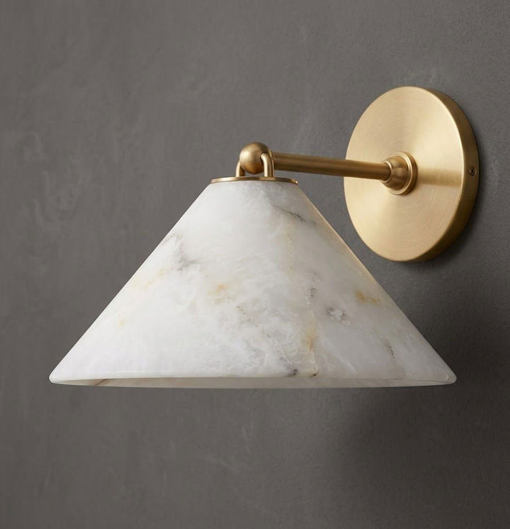 Aveline Alabaster Cone Wall Sconce - Vakkerlight