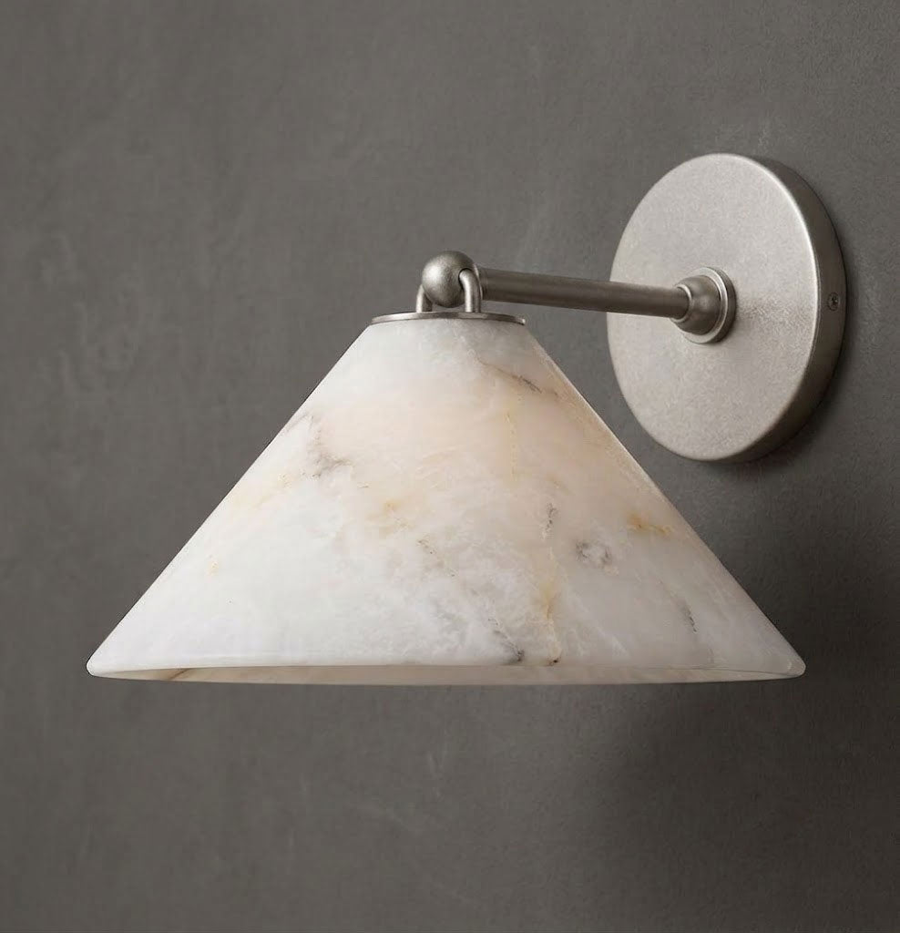 Aveline Alabaster Cone Wall Sconce - Vakkerlight