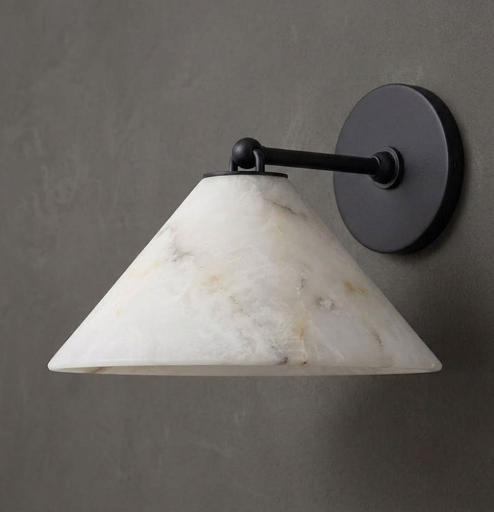 Aveline Alabaster Cone Wall Sconce - Vakkerlight