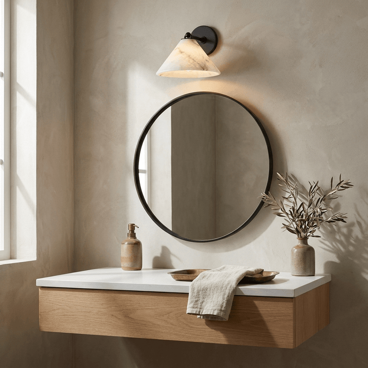 Aveline Alabaster Cone Wall Sconce - Vakkerlight