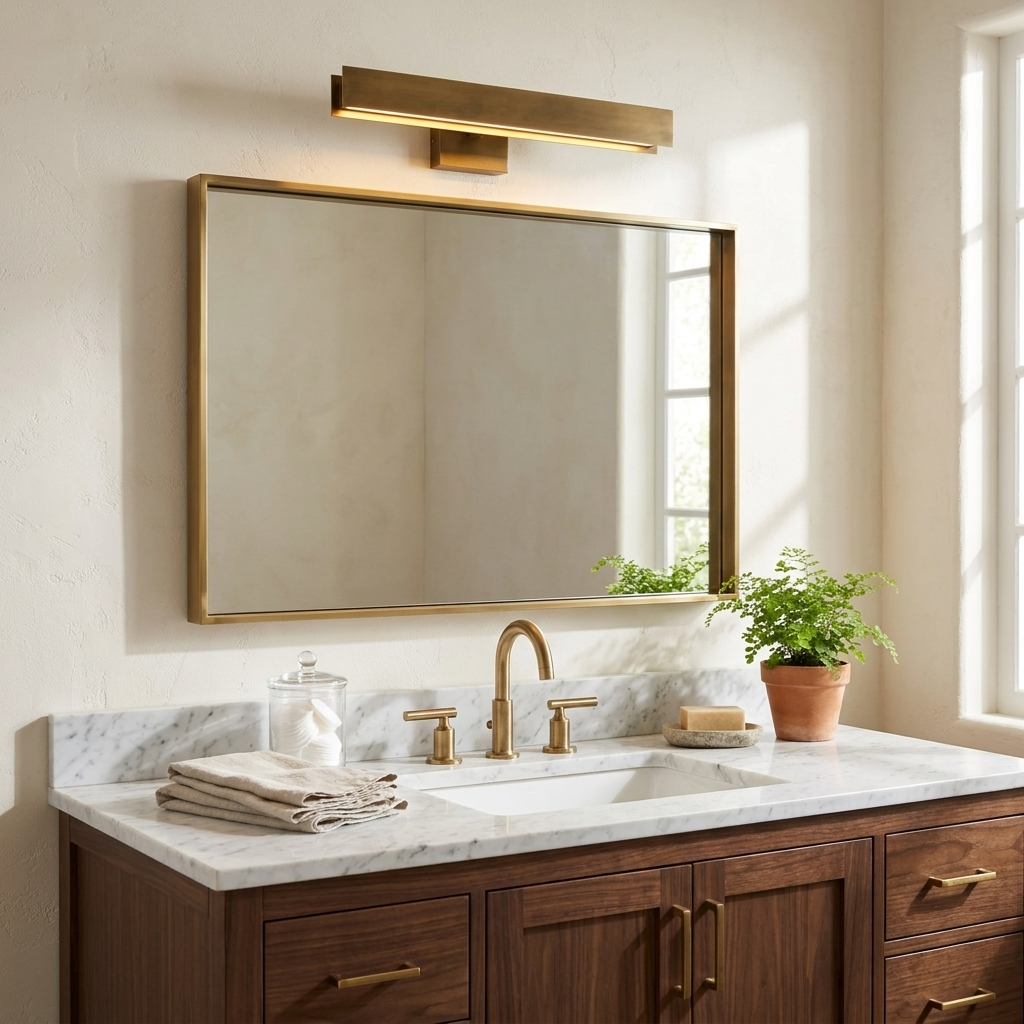 Aveline Vintage Brass LED Picture Light