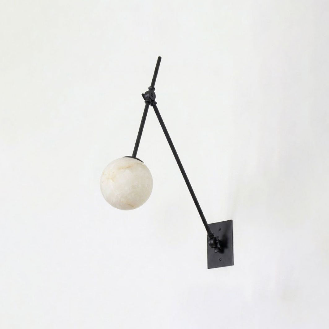 Avelor Alabaster Adjustable Wall Sconce